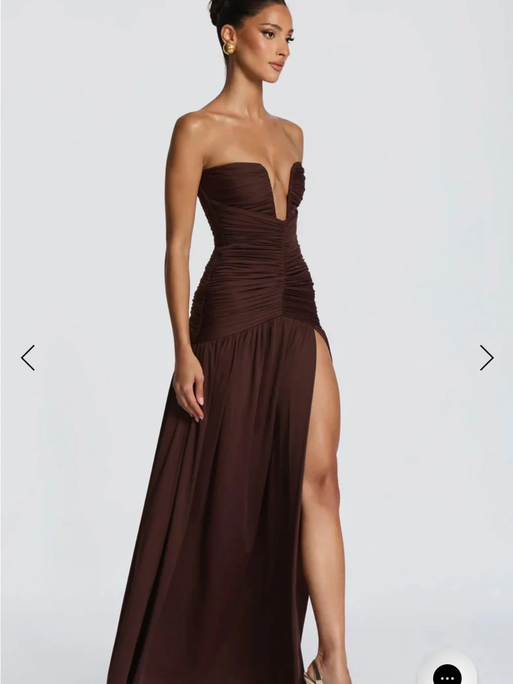 Junia Maxi Dress - Plum Brown